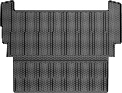 Mixsuper Cargo Liner for 2022-2025 Rivian R1S Cargo Mat Backrest Mat for R1S All Weather Trunk Mat Backrest Mat TPE Back Seat Cover Protector for R1S Accessories in Saudi Arabia