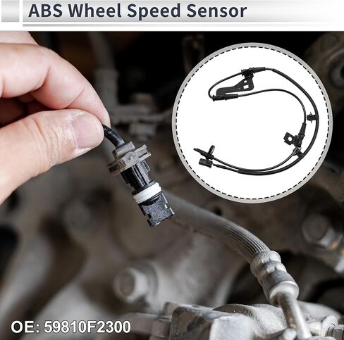 ABS Wheel Speed Sensor Front Left ABS Sensor Anti-lock Braking System Sensor No.59810F2300 for Hyundai Elantra 2017-2020 in Saudi Arabia