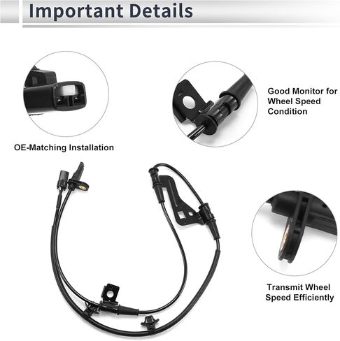 ABS Wheel Speed Sensor Front Left ABS Sensor Anti-lock Braking System Sensor No.59810F2300 for Hyundai Elantra 2017-2020 in Saudi Arabia