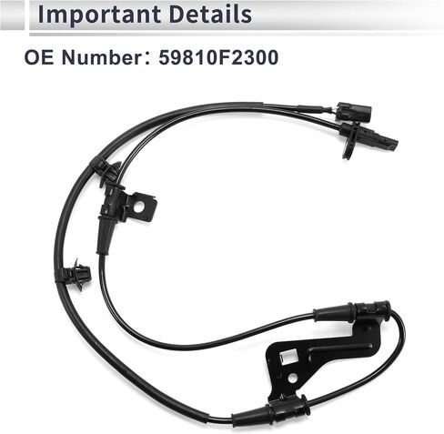 ABS Wheel Speed Sensor Front Left ABS Sensor Anti-lock Braking System Sensor No.59810F2300 for Hyundai Elantra 2017-2020 in Saudi Arabia