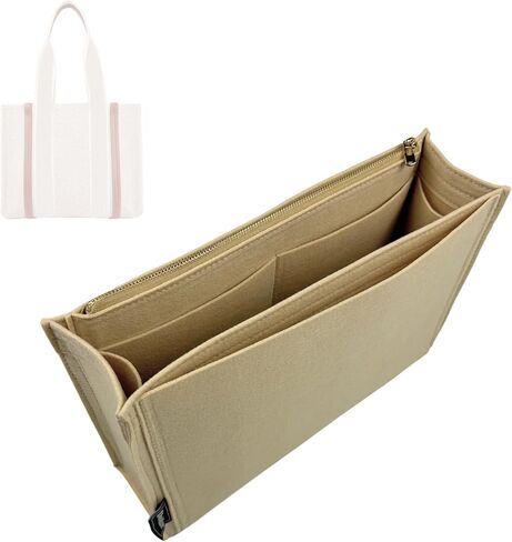 Divitize Premium Organizer compatible with Chloe Woody Tote Insert, Handmade Double Layered Felt Shaper for Medium Woody Tote Bag Organizer Insert, 2mm Thick (For Large Woody, Slate Grey) in Saudi Arabia