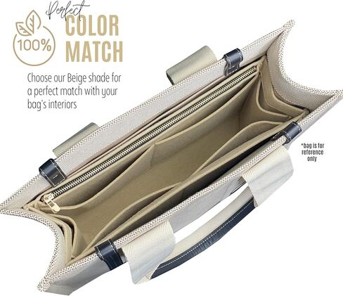 Divitize Premium Organizer compatible with Chloe Woody Tote Insert, Handmade Double Layered Felt Shaper for Medium Woody Tote Bag Organizer Insert, 2mm Thick (For Large Woody, Slate Grey) in Saudi Arabia