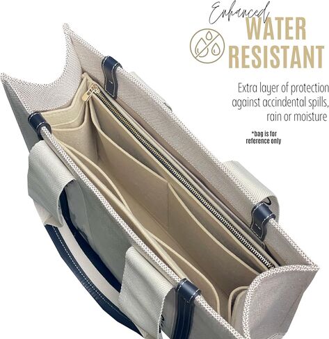 Divitize Premium Organizer compatible with Chloe Woody Tote Insert, Handmade Double Layered Felt Shaper for Medium Woody Tote Bag Organizer Insert, 2mm Thick (For Large Woody, Slate Grey) in Saudi Arabia