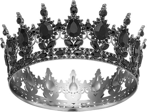 Crown for Women, Crystal Queen Crown for Birthday Costume Party Celebration, Gold in Saudi Arabia