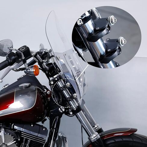 TCMT 2 أزواج 39 مم مشابك قابلة للانفصال الزجاج الأمامي يناسب Harley Sportster XL 1200 883 1988-2022 اثنان وسبعين ثمانية وأربعين حديد 883 XL883N 2009-2022 Dyna Super Glide Low Rider 1995-2005 in Saudi Arabia