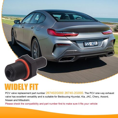 PCV Exhaust Control Valve, PCV Valve Replacement, Positive Crankcase Ventilation Valve, Car One-way Exhaust Valves Car Accessories for Hyundai Elantra Sonata JAC OEM#26740-2G000 045-0404 in Kuwait