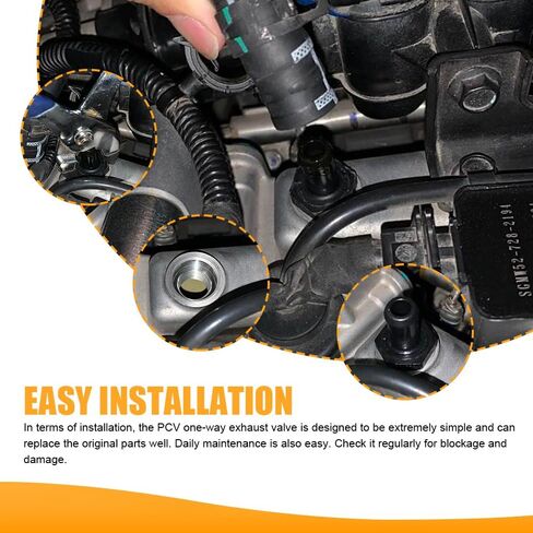 PCV Exhaust Control Valve, PCV Valve Replacement, Positive Crankcase Ventilation Valve, Car One-way Exhaust Valves Car Accessories for Hyundai Elantra Sonata JAC OEM#26740-2G000 045-0404 in Kuwait