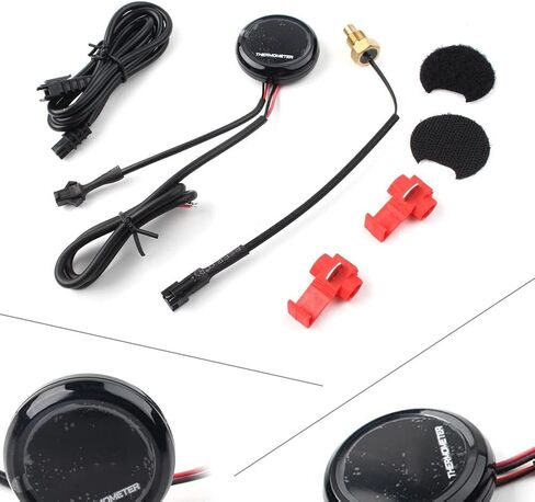 CNFANG4 1 PCS دراجة نارية عالمية LCD مقياس درجة حرارة مقياس الحرارة الرقمية LCD مقياس درجة حرارة مقياس درجة حرارة مقياس درجة حرارة مقياس دراجة نارية شاشة دراجة نارية in Kuwait