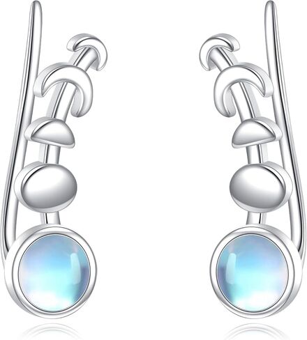 Dragonfly Filigree/Spiral/Stars/Rose Flower Ear Cuffs Earrings Jewelry Gifts For Women 925 Sterling Silver Ear Climbers Ear Crawlers for Mother(Dragonfly Filigree) in Kuwait