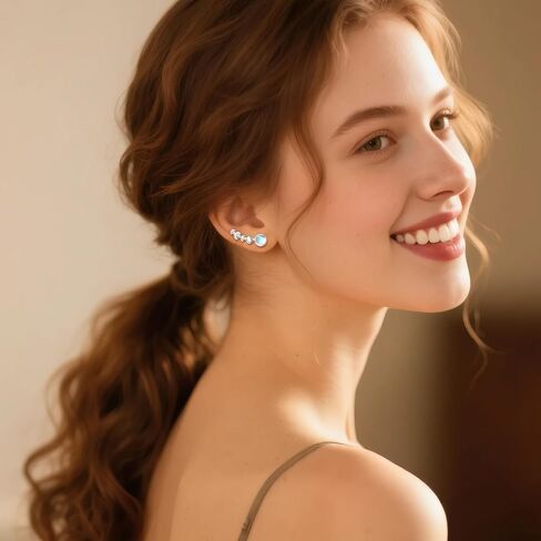 Dragonfly Filigree/Spiral/Stars/Rose Flower Ear Cuffs Earrings Jewelry Gifts For Women 925 Sterling Silver Ear Climbers Ear Crawlers for Mother(Dragonfly Filigree) in Kuwait