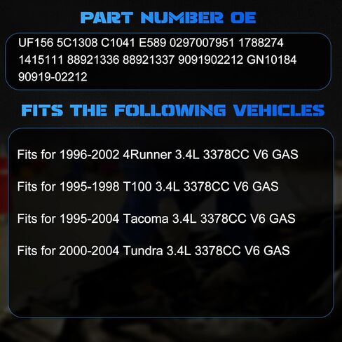 2PCS FD487 ملفات الإشعال + 8pcs شمعات الإشعال Iridium 8pcs سلالات شمعات الإشعال تناسب 1997-1999 F-150 ، 1993-1998 Mustang ، 1991-1997 Town Car 4.6l in Saudi Arabia