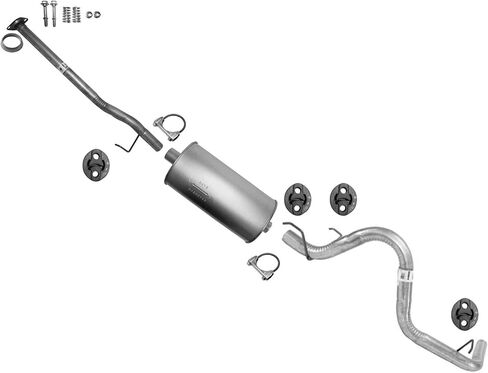Exhaust Pipe Muffler Tail Pipe Replacement Parts For 2005 2006 2007 2008 2009 2010 2011 2012 Toyota Tacoma 4.0 W/ 127.8" Wheelbase in Saudi Arabia
