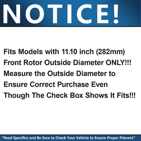 Detroit Axle - Front Brake Kit for Honda Accord Civic CR-V Element Acura ILX Brake Rotors Ceramic Brakes Pads Replacement : 11.10" inch Front Rotor in Saudi Arabia