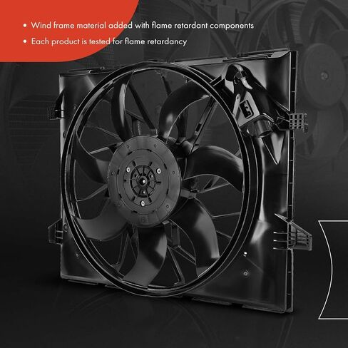 A-Premium Engine Radiator Cooling Fan Assembly with Brushless Motor Compatible with Select Jeep & Dodge Models - WJ Series Grand Cherokee 2011-2013, Durango 2011-2013 - Replace# 55038994AI in Saudi Arabia