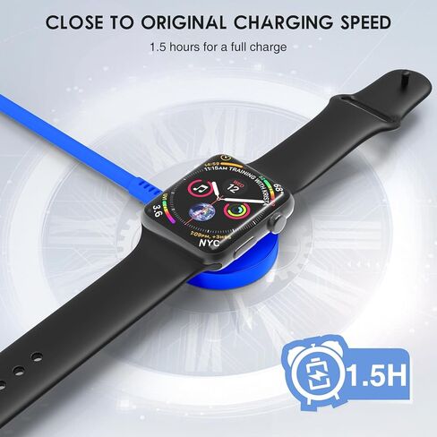 شاحن سريع لـ Apple Watch [MFI Certified] ، 6ft USB C Iwatch شحن سريع مع شاحن USBC ، سلك شاحن مشاهدة محمول لسلسلة Apple Watch Ultra/8/7/6/SE/5/4/3/2/1 in Kuwait