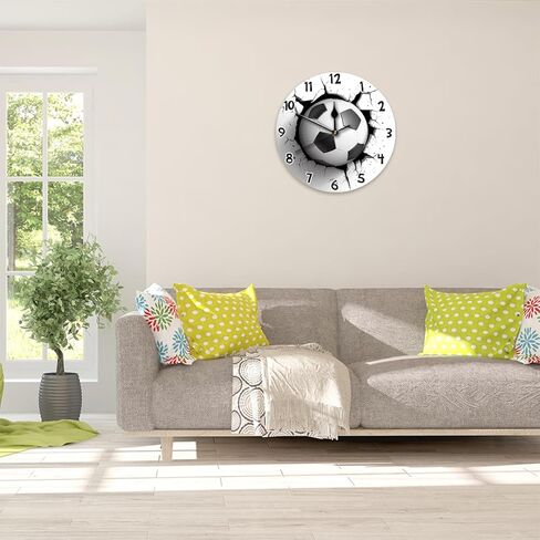 بطارية خشبية عباد الشمس على مدار الساعة تعمل بطارية على مدار الساعة 10 في ساعات الحائط المستديرة in Kuwait