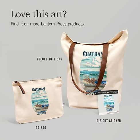 Chatham ، Cape Cod ، Massachusetts ، Dory and Lobster Traps ، حقيبة سحاب القطن 100 ٪ ، ملحق السفر ، GO BAG in Saudi Arabia