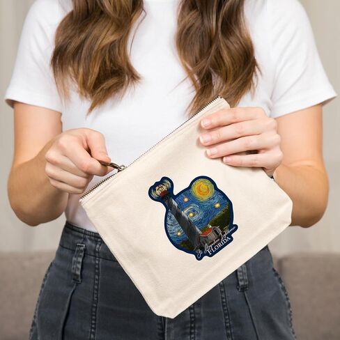 Lantern Press St. Augustine, Florida, Lighthouse, Starry Night, 100% Cotton Zipper Pouch, Travel Accessory, Go Bag in Saudi Arabia