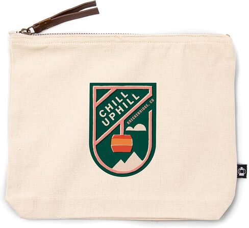 Preckenridge Preckenridge ، Colorado ، Snow Patrol Series ، Chill Uphill ، حقيبة سحاب من القطن بنسبة 100 ٪ ، ملحق السفر ، GO BAG in Kuwait