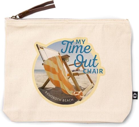 Press Lantern Press Rehoboth ، Delaware ، My Time Out Chair ، حقيبة سحاب من القطن بنسبة 100 ٪ ، ملحق السفر ، GO BAG in Saudi Arabia