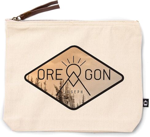 Lantern Press Joseph, Oregon, Geometric Opacity, 100% Cotton Zipper Pouch, Travel Accessory, Go Bag in Saudi Arabia