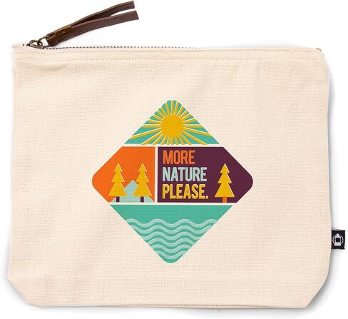 Game for Adventure Series, More Nature Please, 100% Cotton Zipper Pouch, Travel Accessory, Go Bag in Saudi Arabia