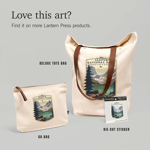 Lantern Press Canada ، Jasper National Park ، Lake ، Lithograph in Saudi Arabia