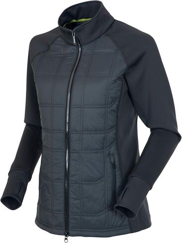 Sunice Womens Ella Thermal Hybrid Golf Jacket - Imperial Blue/Gold L in Kuwait