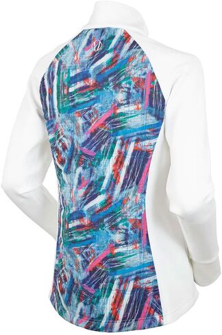 Sunice Womens Ella Thermal Hybrid Golf Jacket - Imperial Blue/Gold L in Kuwait