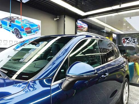 LZlrun Premium Sparkle Parkle Glossy Metallic Car Vinyl Wrap ، Fltra Glossy Officive Film مع تركيب خالي من الفقاعات يأتي مع أدوات التثبيت (Navy Blue ، 1ft × 5ft) in Kuwait
