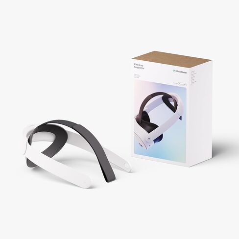 Meta Quest Elite Strap with Battery — Works with Meta Quest 3/3S — Up to 2 Extra Hours Playtime — Premium Comfort and Weight Distribution — Adjustable, Ergonomic Fit in Saudi Arabia