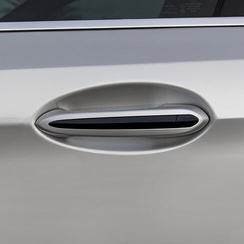 Slickmod Chrome Delete Blackout Vinyl Overlay for 2017-20 BMW 5 Series Serial Sedan Door Handle (Gloss Black) in Saudi Arabia