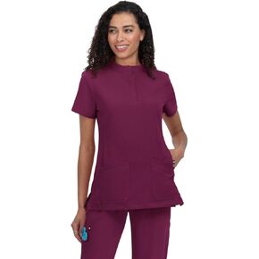 KOI Next Gen Driven Women's 4-Pocket Mandarin Collar Scrub Top in Kuwait