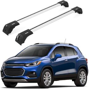 ERKUL Roof Rack Cross Bars for Chevrolet Chevy Trax 2013-2022 | Aluminum Crossbars with Anti Theft Lock for Rooftop | Compatible with Raised Rails - Black in Kuwait