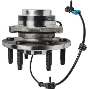 Detroit Axle - 2WD Front Wheel Bearing Hub for Chevy GMC Silverado Sierra Avalanche Suburban Yukon XL 1500 HD Tahoe Cadillac Escalade Express Savana 2500 Wheel Bearing and Hub 6 Lugs Replacement in Saudi Arabia
