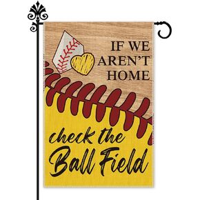 Hafhue Ignore The Garss Excuse The Mess Baseball Softball Garden Flag، 12 × 18 بوصة مزدوجة الجوانب للعطلات في الهواء الطلق، تحقق من علم ملعب البيسبول، علم البيسبول لمحبي البيسبول in Saudi Arabia