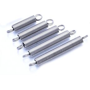 Mdingbao-Extension Springs 0.6mm Wire Diameter, 6mm Outer Diameter, 20-60mm Length 304 Stainless Steel Expansion Tension Stretch The Loop, 5 Pieces, Good Stretching Ability(35mm) in Saudi Arabia
