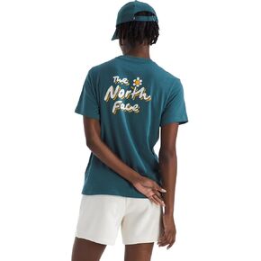 THE NORTH FACE Women's Evolution Floral Cloud Short-Sleeve Tee | Regular Fit Cotton T-Shirt with Logo Graphic in Kuwait