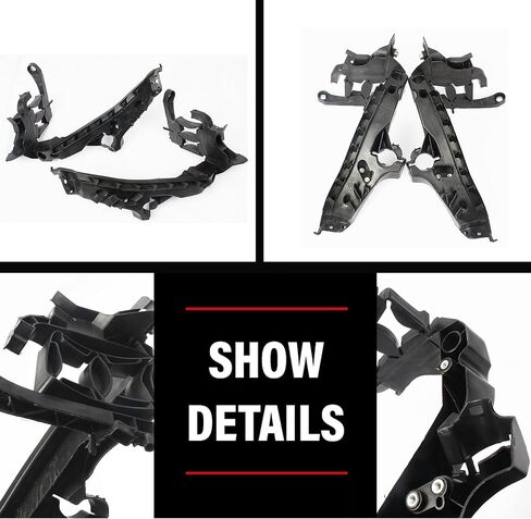 Headlight Bracket Mount Support Plate Retainer Set of 4 Fit for Audi A4 S4 B8 2009-2012 Sedan Wagon Replacement Parts Accessories 8K0805607A 8K0805608A in Saudi Arabia