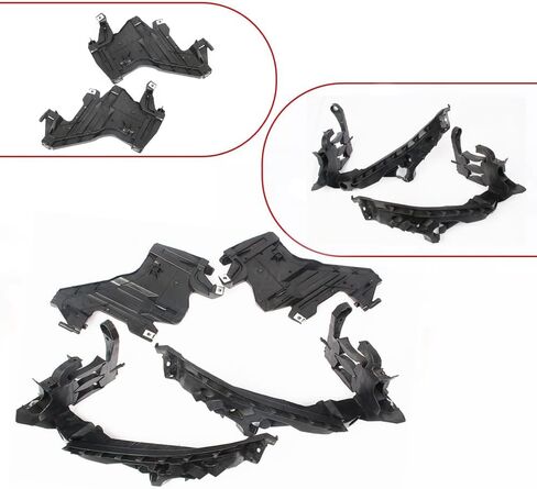 Headlight Bracket Mount Support Plate Retainer Set of 4 Fit for Audi A4 S4 B8 2009-2012 Sedan Wagon Replacement Parts Accessories 8K0805607A 8K0805608A in Saudi Arabia