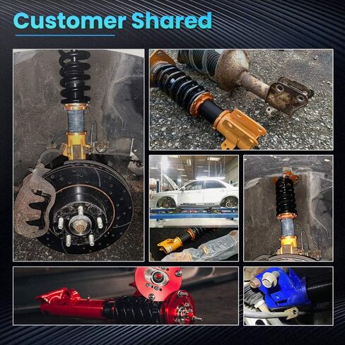MaxPeedingrods ملفات ل Honda Civic 2001-2005 DX/EX/GX/HX/LX/SI ، طقم التعليق القابل للتعديل قابلة للتعديل ، دعامات امتصاص الصدمات المسبقة مسبقًا ، وخفض مجموعات الأزرق الأزرق in Saudi Arabia