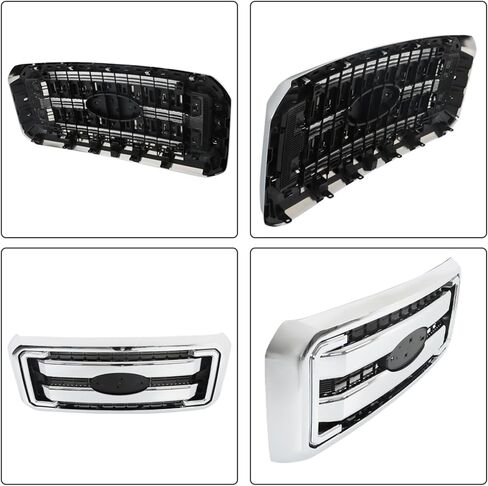 Front Chrome Grille Grill Replacement for 2011-2016 Super Duty F250 F350 F450 F550 in Saudi Arabia