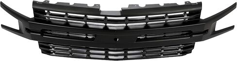 KUAFU Front Grill Compatible with 2019-2022 Chevy Chevrolet Silverado 1500 Bumper Upper Hood Grille Painted Black in Saudi Arabia