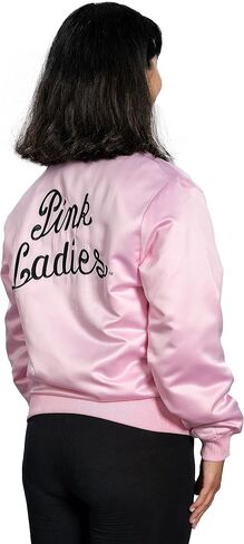 Mad Engine Grease Pink Ladies Costume Jacket 50s Outfit Halloween Cosplay for Womens in Saudi Arabia