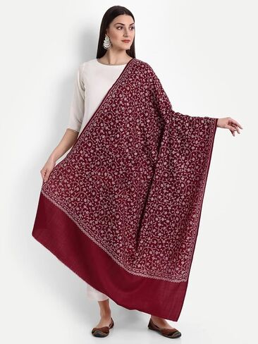 Zamour Kashmiri Indian Sozni التطريز Pashmina Wool Shawl وشاح للنساء in Kuwait