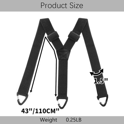 Adjustable Y-Back Suspenders for Men, Elastic Hidden Suspender with Heavy-Duty Clips, Ideal for Suits Jeans Weddings in Kuwait