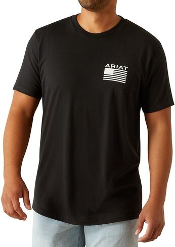 ARIAT Men's Freedom Stripe Tee Shirt in Saudi Arabia