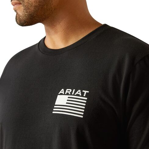 ARIAT Men's Freedom Stripe Tee Shirt in Saudi Arabia