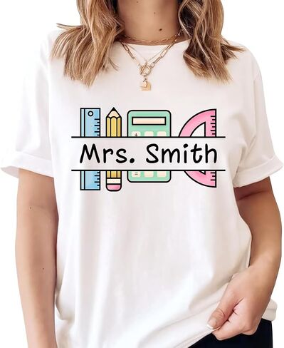 Personalized Kindergarten Teacher Shirts - First to Second Grade, Customizable in Kuwait
