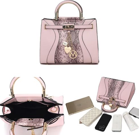 MKF Collection Women's Satchel Bag,Vegan Leather Top Handle Shoulder Bag Handbag Purse by Mia K in Saudi Arabia